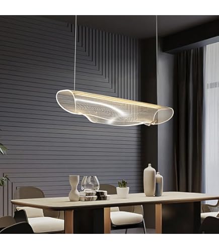 Modern Wave-Pattern LED Crystal Chandelier – Textured Diamond Series